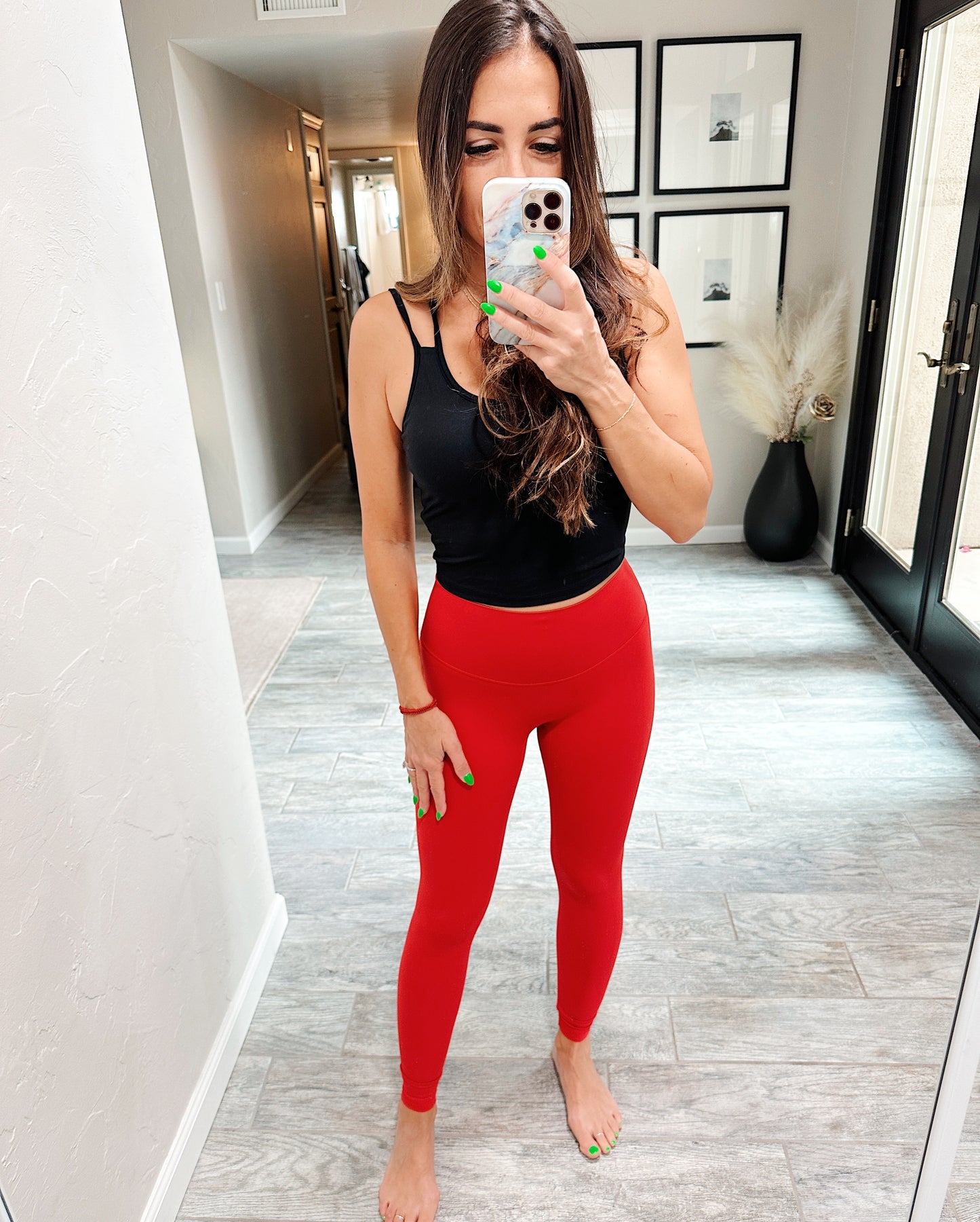 Crop Workout Tank - Black, Criss Cross Straps