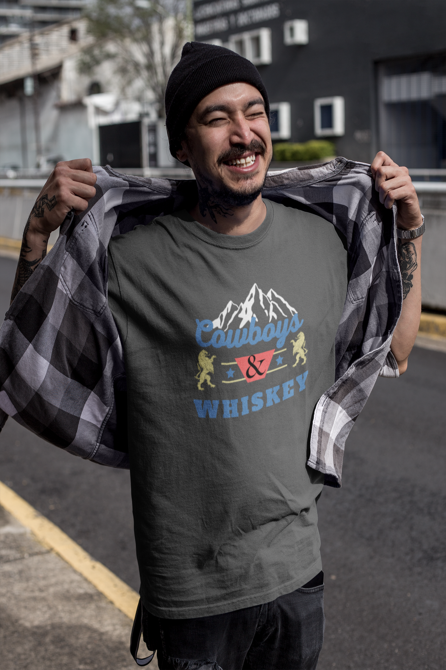 Cowboys and Whiskey Tee