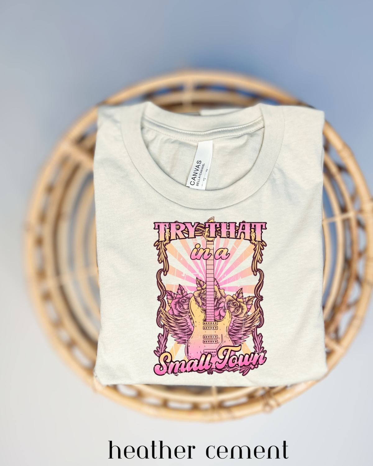 Try That In A Small Town - Pink - Tee