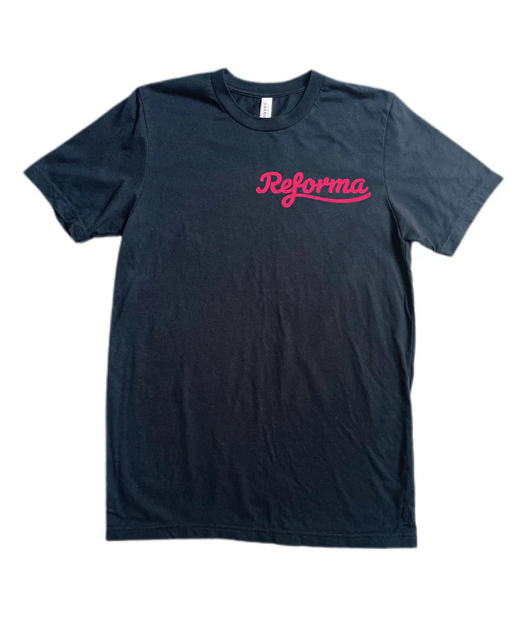 Reforma Tee - Black (Softblend Cotton, Unisex Fit)