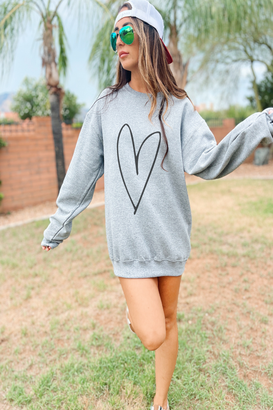 Basic Heart Sweatshirt