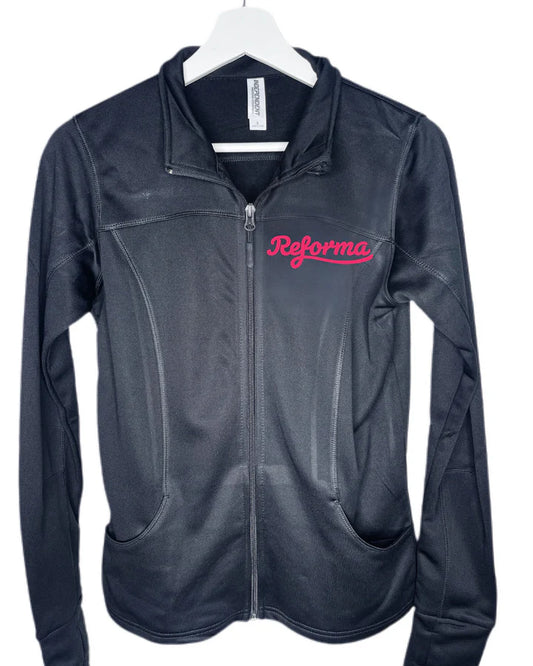 Reforma - Ladies Slim Fit Zip Up Poly Tech Jacket