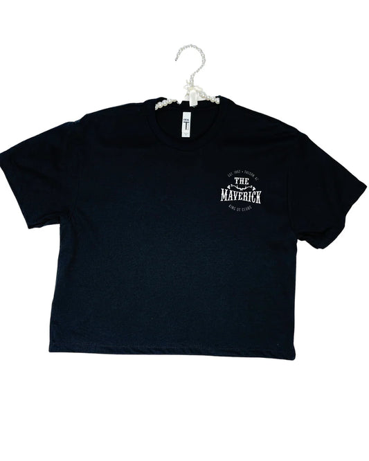 Maverick Crop Tee - Pocket Logo