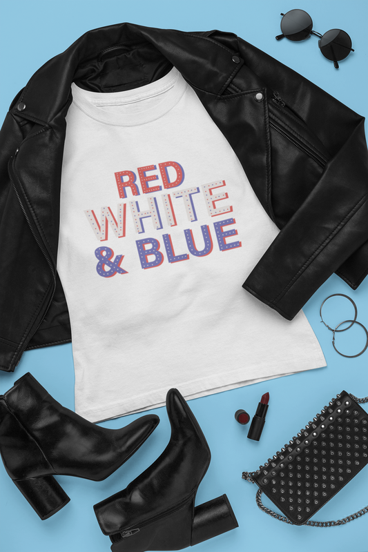 Red White and Blue Tee