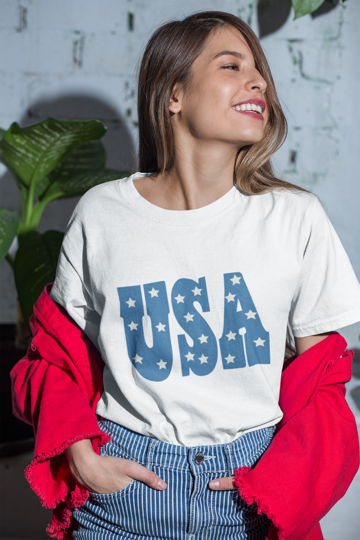 USA Bubbles and Stars Tee
